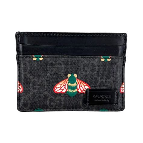 gucci bee card holder replica|gucci bestiary leather card holder.